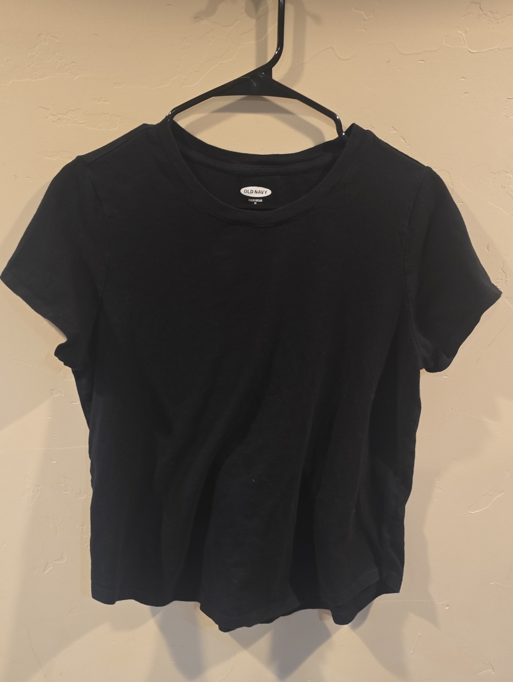 Old Navy Black Short Sleeve Crewneck Tee